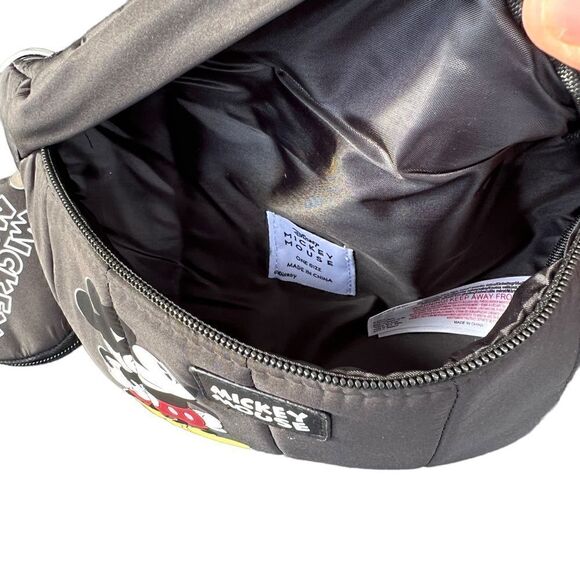 Disney Mickey Mouse Black Mini Backpack & Fanny Pack Set - Picture 9 of 16